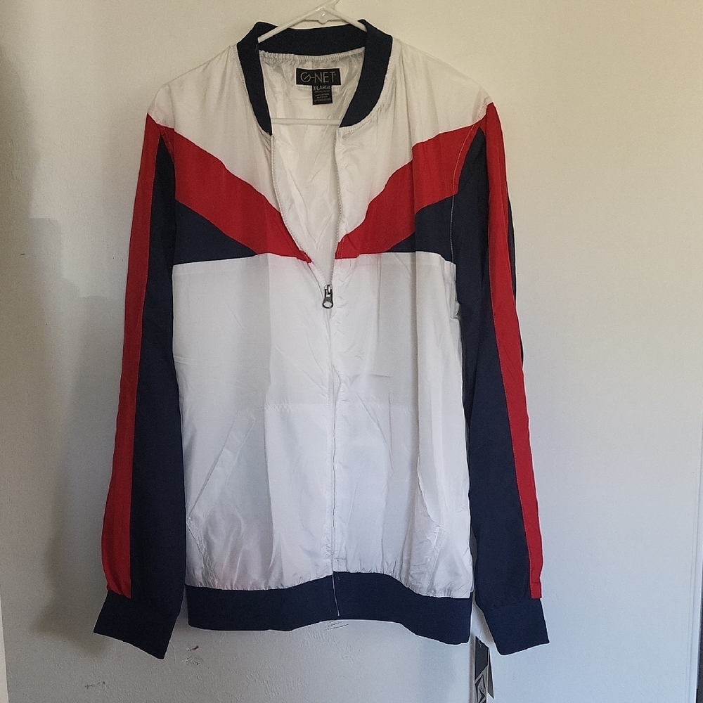 Men's Red, White, and Blue Lightweight G Net Jacket (LL125)